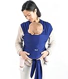 Mo+m Baby Wrap (Royal Blue) - Ultra Soft Infant Sling Child Carrier Keeps Your Baby Comfortable & Sa