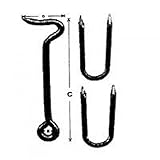 MINTCRAFT LR-432S SS Staple Plates/Hooks, 9-Inch [並行輸入品]