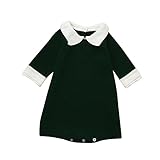 (プタス)Putars ベビー服 子供服 ロンパース ニット 女の子 ワンピース 二色 可愛い 秋 冬 新生児 歩行服 出産お祝い 記念日 プレゼント 12ヶ月-4歳