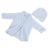 BarefootDreams ベアフットドリームス （Barefoot Dreams） Bamboo Chic バンブーシック ベビー用カーディガン 帽子付き XS ブルー 404504 [並行輸入品