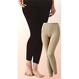 ブレスサーモ やわらかストレッチ 女性用 ロングパンツ Lサイズ ホワイト 三冨D