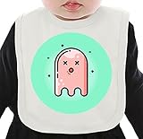 Cute Ghost ネクタイを有する有機ビブ Medium