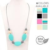 Babyroom MaMa Deila Silicone Baby Teething Necklace for Moms - Nursing Necklace in Sweet Mint - Teet