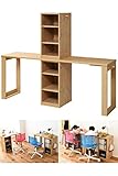 JKプラン シンプル ツインデスク 学習机 セット 単体使用可能 ランドセルラック 付き 学習デスク 学習机 コンパクト 子供 机 デスク 子供の机 ナチュラル TSFWD00001SETNA