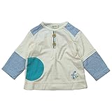 《春夏対応》(日本製) BO-PEEP(ボーピープ) 逆スラブ天竺と接結ミニドビーかもめ刺繍入りトレーナー 90cm /IV NO.DP-71703