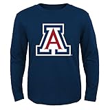 NCAAアリゾナワイルドキャッツPrimaryロゴRP長袖Tシャツ, Large ( 14 – 16 ) , Dark Navy