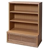 アビライト 日本製(大川家具) 天然木 引出付 多目的フリーボード 幅80 ロータイプ ナチュラル 3201