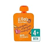 キッチン有機なめらかなマンゴーピューレステージ1 70グラム (Ella's) (x 2) - Ella's Kitchen Organic Smooth Mango Puree Stage 1 70