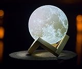 3Dの月の光魅力的な月の夜の光スマートタッチの夜の光ロマンチックな家の装飾ライト,子供、友人、ホリデーギフト (10cm)