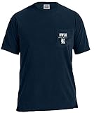 NCAA Rice Owls野球フレーム半袖ポケットTシャツ、スモール、True Navy