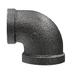 Everflow Supplies BMRL0140 1/4 x 1/8 Reducing Malleable Iron Elbow For High Pressures with Female Th