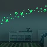 子供の赤ん坊部屋の DIY 壁の芸術家の装飾のステッカーの暗い星では、 2 つの PC / ロット明るい星壁ステッカーホームグロー 1 ロット