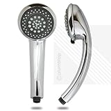 Arian Natural 6 Mode Shower Head Handset Chrome 6 Functions Universal Fitting