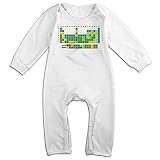 noxidn smwi Baby Infant Romper定期的要素の周期的なテーブルLong Sleeve Playsuit服装、ホワイト カラー: ホワイト