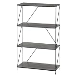 不二貿易 [C/D:77553] ＥＺＢＯワイヤーラック４段 ６０幅 ＧＹ グレー