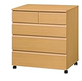 引き出し 棚 洋服タンス ミニタンス 奥まで 有効活用 キャスター 付き ナチュラル な CSERO クローゼット収納 幅756mm