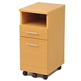 山善(YAMAZEN) サイバーコム スリムドロアー ナチュラルビーチ  DHD-DW(NB)