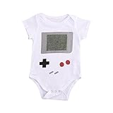 ベビー ロンパース カバーオール 子供服 半袖 Tシャツ 繋ぎ 連体服 女の子 男の子 秋冬春 ゲーム機柄 ボディスーツ