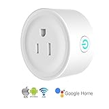 Wifi　スマート　コンセント　WisLotife　Googleホーム/IFTTT対応　ミニプラグ　タイミング機能付き　遠隔操作　リモートコントロール　ソケット　日本語版取扱説明書付き (ミニ一個入れ