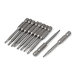 uxcell　六角エンドメタルドライバーインサートビット　2mm　六角シャンク　6.3ｍｍ　10個入り