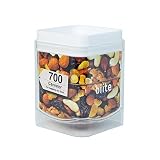 ビッテ(biite)スタッキングキャニスター スクエア 700ml×1個 保存容器 四角い 収納 キッチン