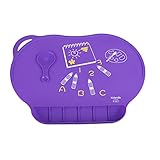 LovelyプレミアムシリコンTiny Dinerポータブルプレースマット子供食器マットパープル