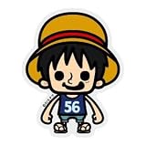 LCS-467 ルフィ(幼少期) ONE PIECE（ワンピース）×パンソンワークスコラボステッカー Mサイズ ワンピース公式グッズ