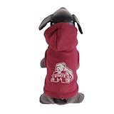 NCAAミシシッピ州ブルドッグCollegiateコットンライクラフード付き犬シャツ(チームカラー、XS )