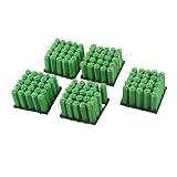 uxcell　プラスチックウォールプラグ　固定ファスナー　8mm x 29mm　グリーン　125個