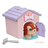 Little Live Pets My Puppy's Home Mini - ピンク&パープルホーム | ぬいぐるみ&犬小屋プレイセット子犬の家を建て、子犬に名前を付けてサプライズ!子犬が現れる!どの子犬を手に入れますか? 簡単組み立てDIY