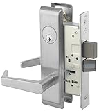 Yale 8822FL RH AUCN 626 LESS CY 8800 Mortise Lockset, Grade 1, Escutcheon Plate, Dormitory with Dead
