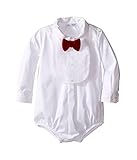 [ドルチェアンドガッバーナ] Dolce & Gabbana Kids ボーイズ Formal Tuxedo One-Piece (Infant) ワンピース White 18-24 Months [
