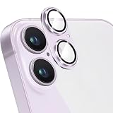 ZXZone for iPhone 17/ 16 / 16 Plus カメラフィルム アルミ合金製＋AR高透過率強化ガラス アイフォン 16 レンズ保護 カメラカバー レンズ保護 フィルム 防爆裂 ・耐衝撃・スクラッチ防止・露出オーバー防止・ケースに干涉なし(1枚) (iPhone 16 / 16 Plus, ピンク)