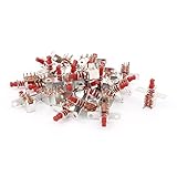 uxcell　押しボタンスイッチ　6ピン　セルフロッキング　25 x 25 x 14mm　30個入り