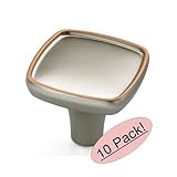 Amerock BP27006-WNC Weathered Nickel Copper Cabinet Hardware Knob - 1-1/8" Square - 10 Pack [並行輸入品]