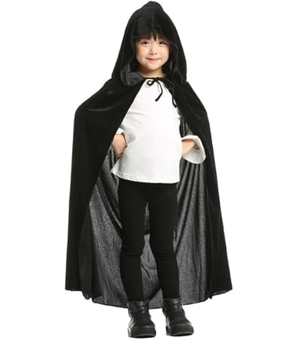 Amazon.co.jp: [フェークフェース] 子供 コスプレマント キッズ 黒