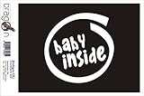 ステッカー‐自動車用ステッカー-Baby inside - 120X120 mm - ピンク