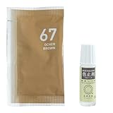 みやこ染 コールダイオール 10g + 色止剤 ミカノール 10ml セット (67オーカーブラウン)