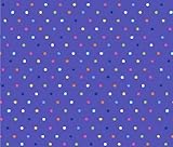 SheetWorld Fitted Pack N Play (Graco Square Playard) Sheet - Primary Colorful Pindots Purple Woven -