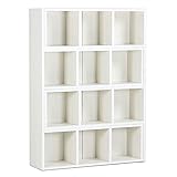 arne オープンラック コーナーラック 本棚 完成品 伸縮ディスプレイラックR+R 90-4 ホワイトウッド