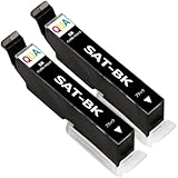 エプソンSAT-6CL 増量 サツマイモ 互換インクカートリッジ SAT-BKブラック黒 2本セット 対応機種:EP-712A EP-713A EP-714A EP-812A EP-813A EP-814A