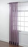 High QualityHome Products Lucky Stripe Voile Panel, 60 by 84-Inch, Amethyst