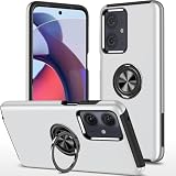 MOTO G64 5G / MOTO G64y 5G ケース リング スタンド機能 指紋防止 すり傷防止 滑り止め カバー (グリーン, MOTO G64 5G / G64Y 5G)