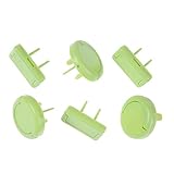 6pcs / lot電源ソケットアウトレットプラグカバーベビーセーフティプロテクター（グラスグリーン）
