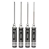 4個 六角 ドライバーツールキット 1.5/2.0/2.5/3.0mm リペア ツール セット 六角ドライバー 黒