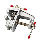 Dovewill アルミ製　ベンチ バイス　ミニ万力　チュアクランプ　モデル作り　便利　家族と屋外　２色選べ - 銀