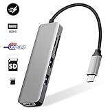 Sonkir USB Type C ハブ6in1 USB-C 変換アダプター 4K HDMI ...