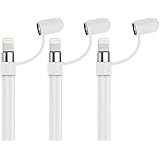 [3個セット] FUKUSHOP Apple Pencil カバー Apple Pencil キャップ ホルダー ソフト シリコーン製 iPencil アクセサリー 紛失防止 落下防止 Apple Pencil 第1世代対応 / iPad 10.2 