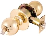 凡例809269グレード2 Heavy Duty住宅用、ボールスタイルフロントドアノブエントリLockset、us3真鍮仕上げ