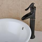 LightInTheBox ®アンティークスタイルoil-rubbedブロンズ仕上げ真鍮ミキサータップ蛇口バスルーム洗面所シンク容器Waterfall。